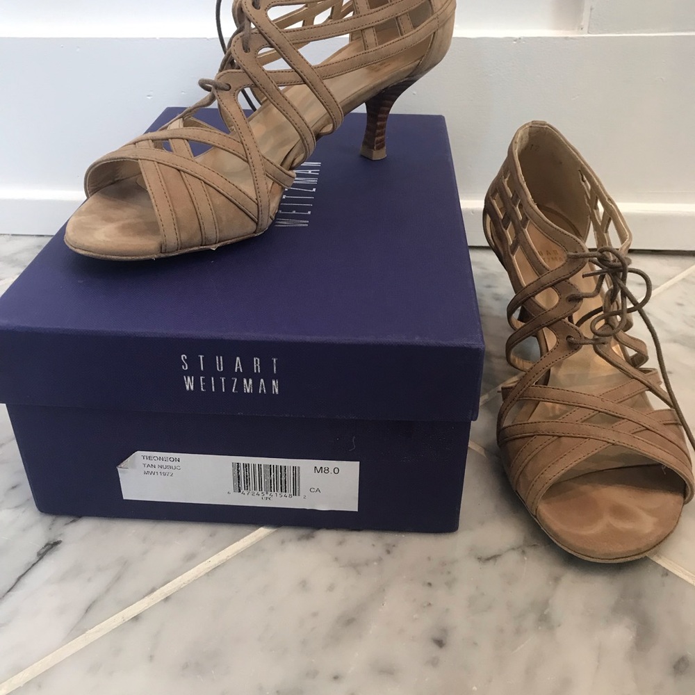 Stuart Weitzman lace up heels - Picture 4 of 5